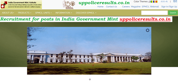 Recruitment for Various posts in India Government Mint Apply now,Eligibilty,Vacancy Etc. Uppoliceresults.co.in