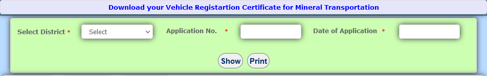 ekhanij download certificate of Vehicle registration