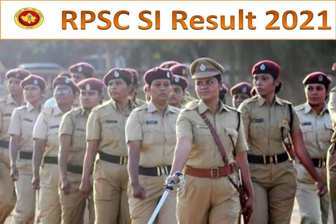 Rajasthan Police SI Result 2021