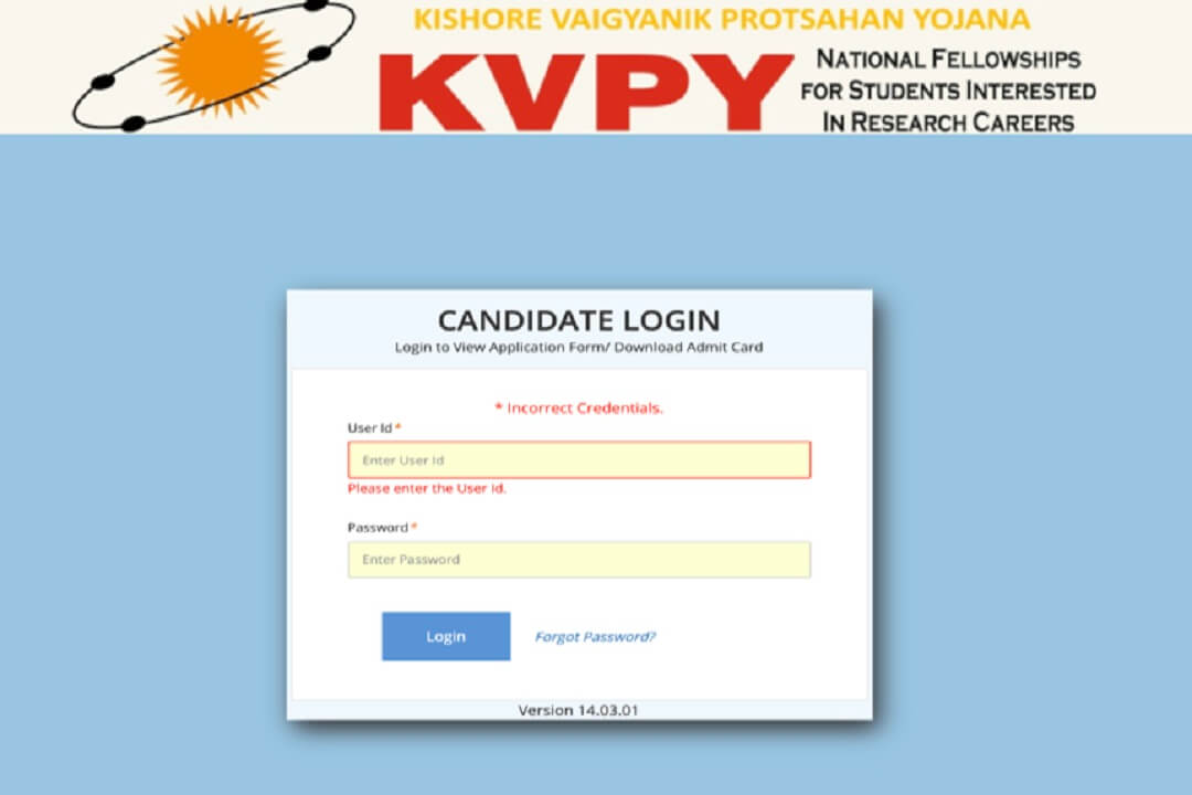 KVPY Admit Card 2021