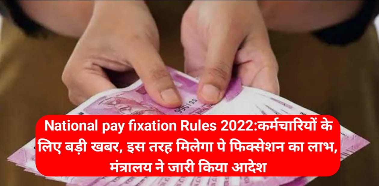 National pay fixation Rules 2022