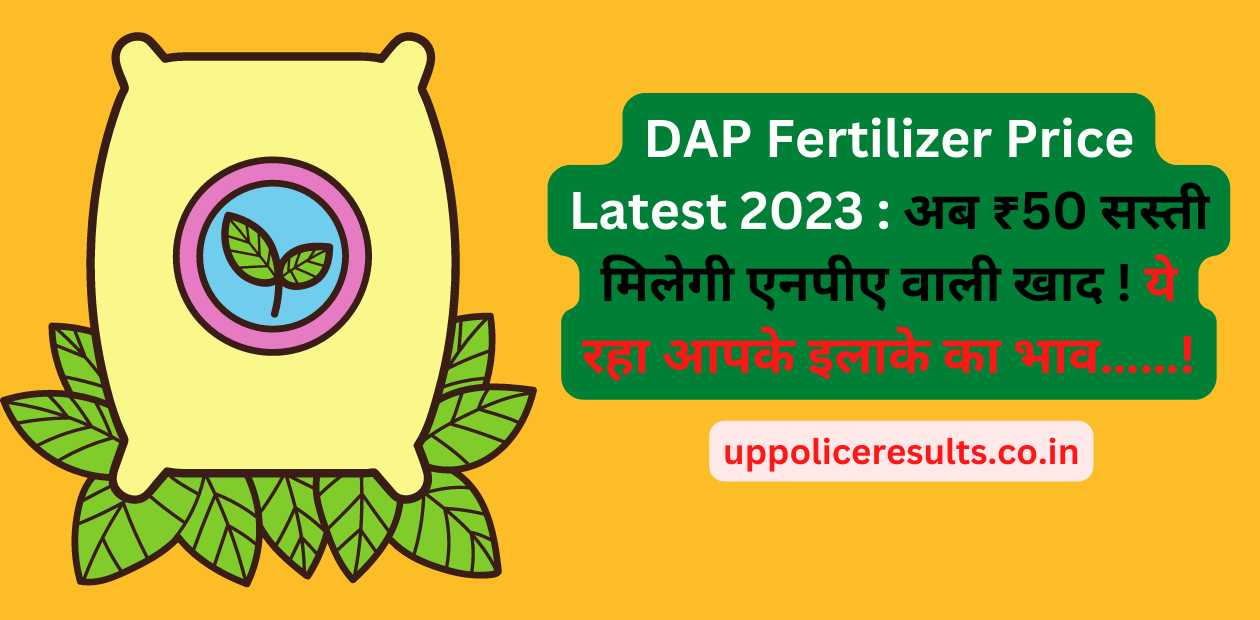 DAP Fertilizer Price Latest 2023 
